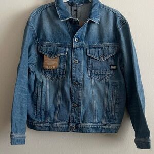 G-Star Women's Blue Denim Jacket Size Small New